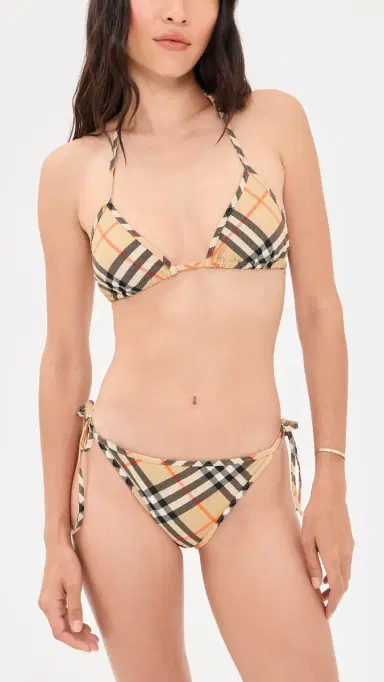 Burberry adie Checkered Bikini Bottoms and | Thumbnail 4 Burberry adie Checkered Bikini Bottoms and | Thumbnail 4