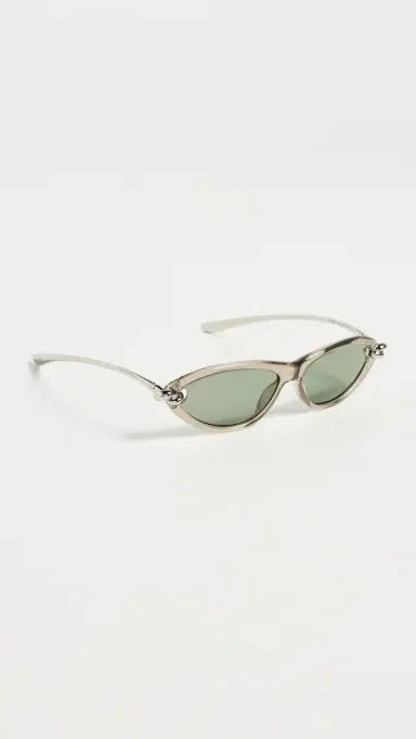 Bottega Veneta New Knot Sunglasses Beige/Silver/Green | Thumbnail 4 Bottega Veneta New Knot Sunglasses Beige/Silver/Green | Thumbnail 4