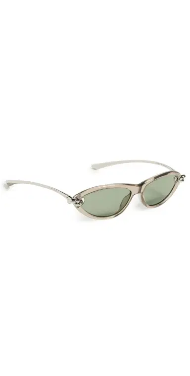Bottega Veneta New Knot Sunglasses Beige/Silver/Green | Thumbnail 1 Bottega Veneta New Knot Sunglasses Beige/Silver/Green | Thumbnail 1