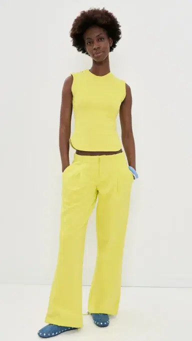 Peachy Den Trixie Sweat Trousers Highlighter | Thumbnail 5