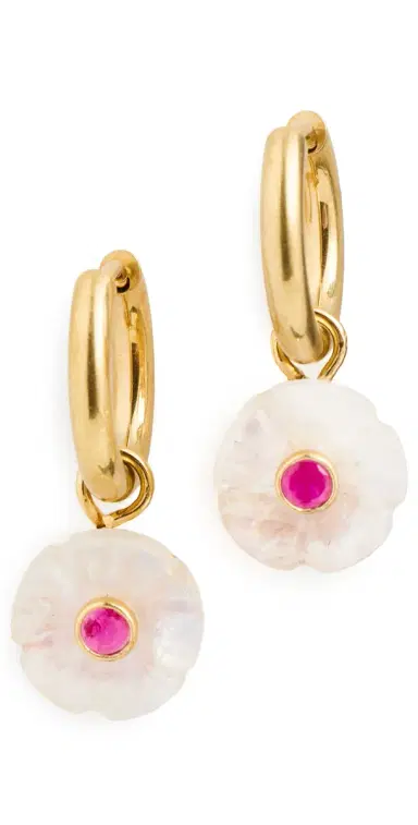 Jennifer Behr Lillian Earrings Moonstone One Size | Thumbnail 1