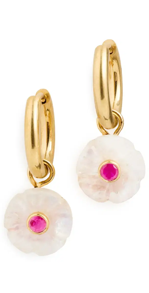 Jennifer Behr Lillian Earrings Moonstone One Size