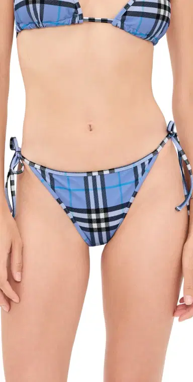 Burberry Sadie Checked Bikini Bottoms Cornflower Blue M | Thumbnail 1