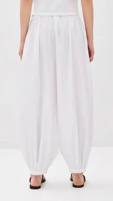 Tibi Summer Balloon Pants White | Thumbnail 3