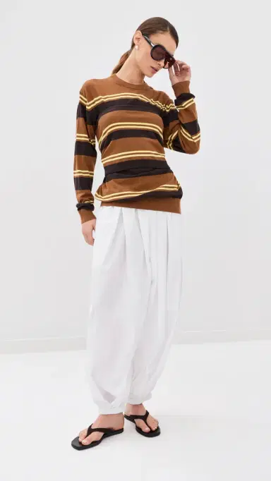 Tibi Summer Balloon Pants White | Thumbnail 5
