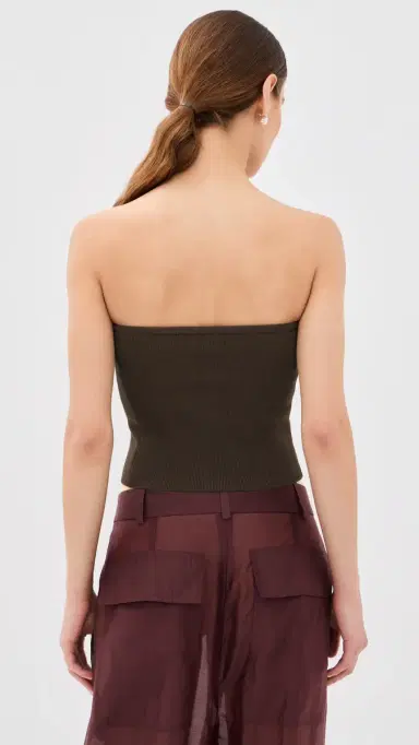 Tibi Ribbed Sweater Tube Top | Thumbnail 3