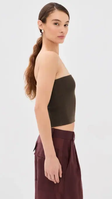 Tibi Ribbed Sweater Tube Top | Thumbnail 4