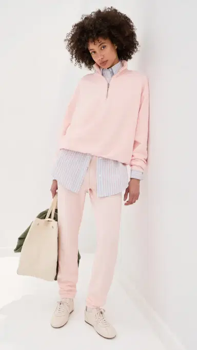 State & Lake Rhodes Sweatpants Pale Pink L | Thumbnail 5