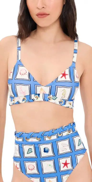 Stylest x Lia Burke Libaire DreamLift Push-Up Grommet Bikini Top Seaside | Thumbnail 1 Stylest x Lia Burke Libaire DreamLift Push-Up Grommet Bikini Top Seaside | Thumbnail 1