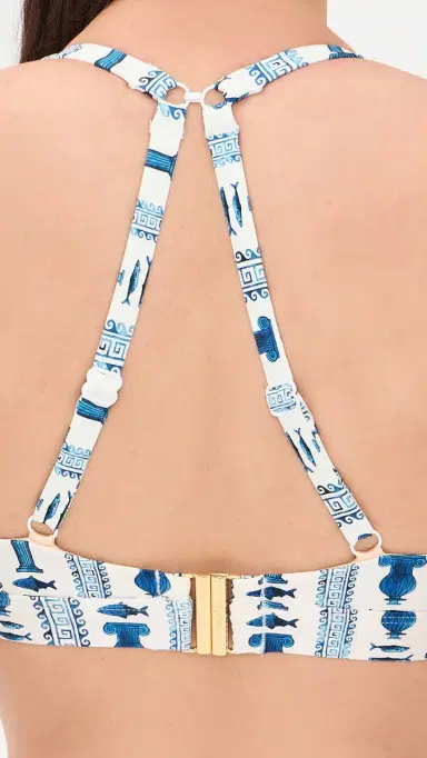 Stylest x Lia Burke ibaire Dreamift Push-Up Bikini Top Greek Stripes | Thumbnail 6 Stylest x Lia Burke ibaire Dreamift Push-Up Bikini Top Greek Stripes | Thumbnail 6