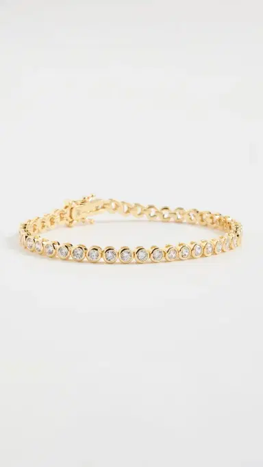 By Adina Eden Gold Bezel Tennis Bracelet | Thumbnail 2 By Adina Eden Gold Bezel Tennis Bracelet | Thumbnail 2