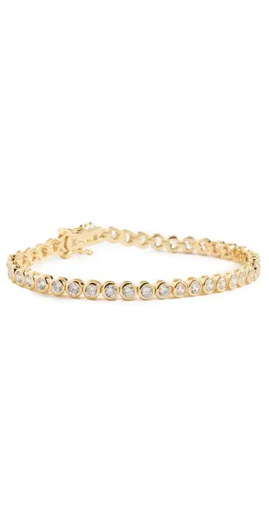 By Adina Eden Gold Bezel Tennis Bracelet | Thumbnail 1 By Adina Eden Gold Bezel Tennis Bracelet | Thumbnail 1