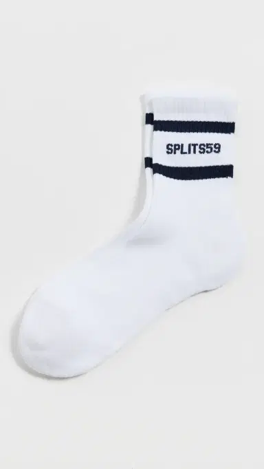 Splits59 Logo Stripe Quarter Socks | Thumbnail 2