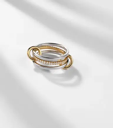 Spinelli Kilcollin Sonny 18kt gold and white gold ring with diamonds | Thumbnail 2 Spinelli Kilcollin Sonny 18kt gold and white gold ring with diamonds | Thumbnail 2