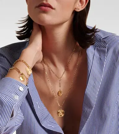 Foundrae Strength 18kt gold pendant necklace with diamond | Thumbnail 3 Foundrae Strength 18kt gold pendant necklace with diamond | Thumbnail 3
