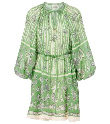 ALÉMAIS Alémais Lula printed linen minidress | Thumbnail 1