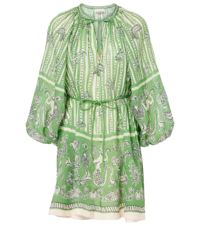 Alémais Lula printed linen minidress