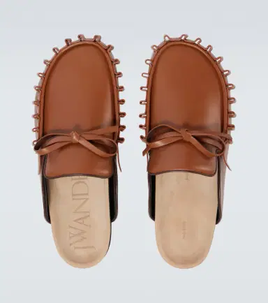 JW Anderson Ruffled leather mules | Thumbnail 7
