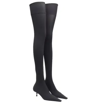 Victoria Beckham 45 jersey over-the-knee boots | Thumbnail 1 Victoria Beckham 45 jersey over-the-knee boots | Thumbnail 1