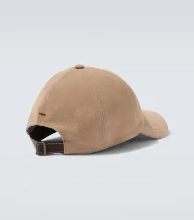 Brunello Cucinelli Logo suede baseball cap | Thumbnail 2