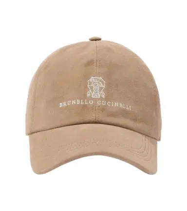 Brunello Cucinelli Logo suede baseball cap | Thumbnail 1