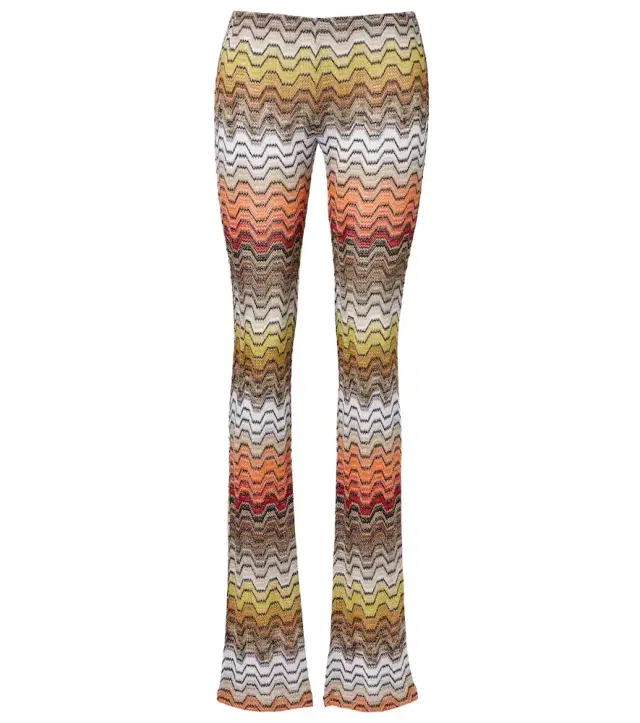 Missoni Wave lamé slim pants