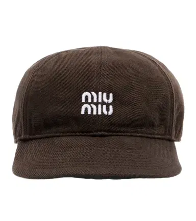 Miu Miu Logo cotton baseball cap | Thumbnail 1