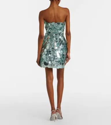 Oscar de la Renta Sequined bustier dress | Thumbnail 2