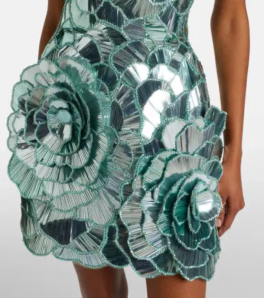 Oscar de la Renta Sequined bustier dress | Thumbnail 6
