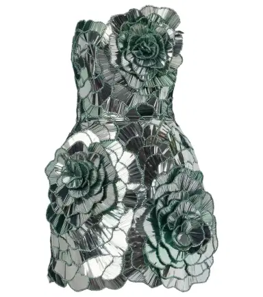 Oscar de la Renta Sequined bustier dress | Thumbnail 1