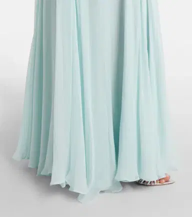 Costarellos Embellished silk-blend georgette gown | Thumbnail 5