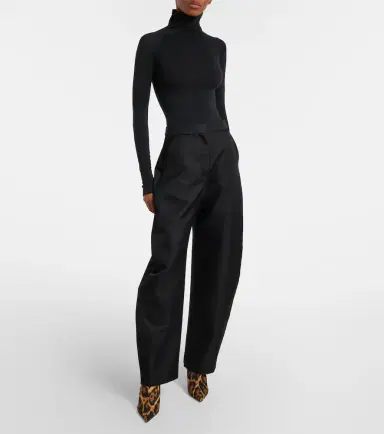 Alaïa Alaïa Invisible animal-print twill wedge mules | Thumbnail 6