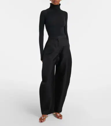 Alaïa Alaïa Invisible leather wedge thong sandals | Thumbnail 5