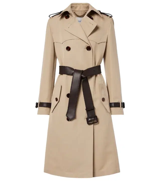 Foxfield silk and cotton trench coat