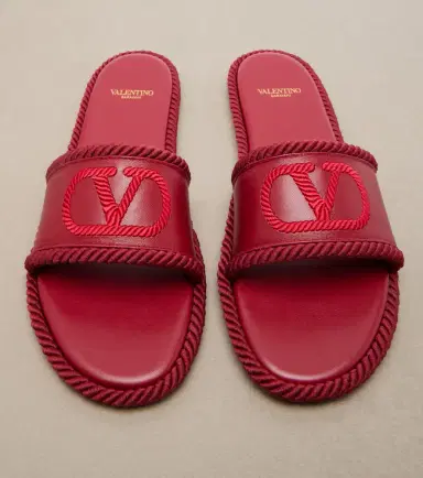 Valentino Garavani VLogo leather espadrille sandals | Thumbnail 3 Valentino Garavani VLogo leather espadrille sandals | Thumbnail 3