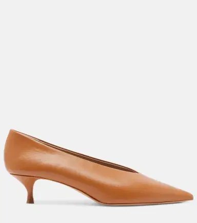 Le Monde Béryl Le Monde Béryl Babouche leather pumps | Thumbnail 3