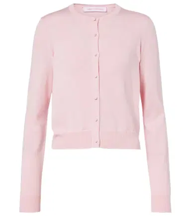 Carolina Herrera Cropped silk and cotton cardigan | Thumbnail 1