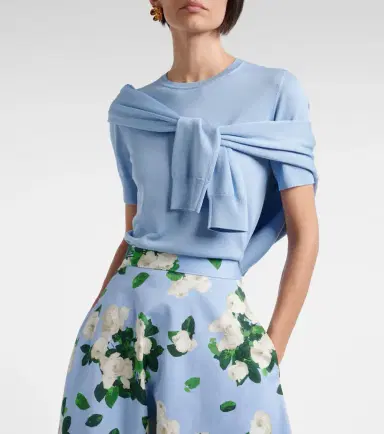 Carolina Herrera Silk and cotton sweater | Thumbnail 6