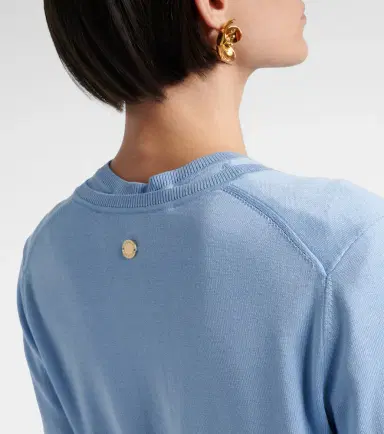 Carolina Herrera Cropped silk and cotton cardigan | Thumbnail 2 Carolina Herrera Cropped silk and cotton cardigan | Thumbnail 2