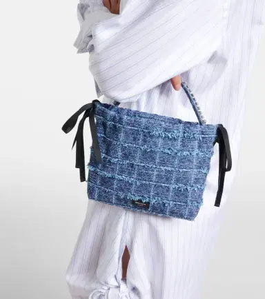 Jimmy Choo Drawstring Mini embellished top-handle bag | Thumbnail 5
