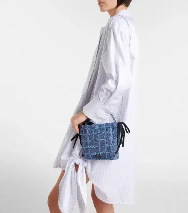 Jimmy Choo Drawstring Mini embellished top-handle bag | Thumbnail 6