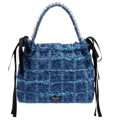 Jimmy Choo Drawstring Mini embellished top-handle bag | Thumbnail 1