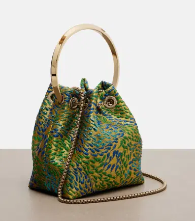 Jimmy Choo Bon Bon Small brocade bucket bag | Thumbnail 2 Jimmy Choo Bon Bon Small brocade bucket bag | Thumbnail 2