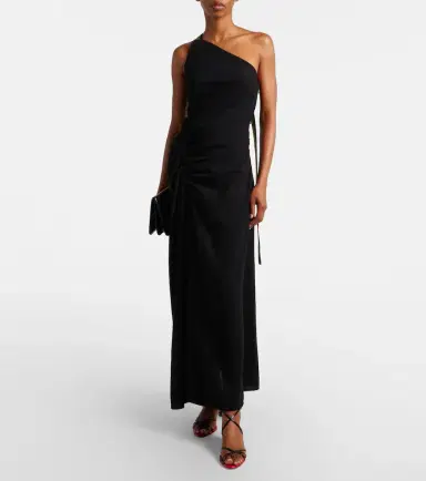Proenza Schouler Sirena ruched maxi dress | Thumbnail 4