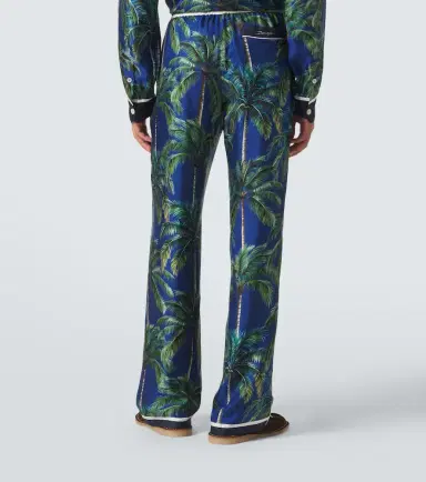 Dolce & Gabbana Printed silk twill straight pants | Thumbnail 5 Dolce & Gabbana Printed silk twill straight pants | Thumbnail 5