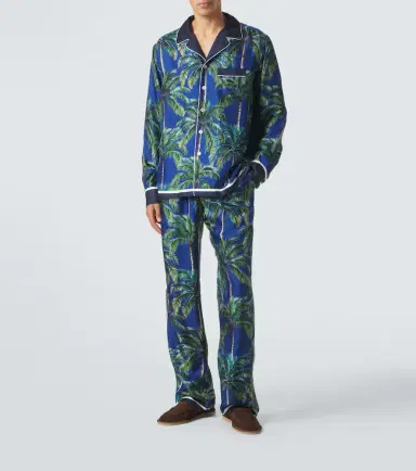 Dolce & Gabbana Printed silk twill straight pants | Thumbnail 6 Dolce & Gabbana Printed silk twill straight pants | Thumbnail 6