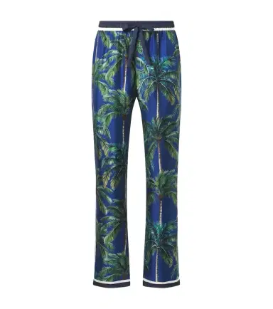 Dolce & Gabbana Printed silk twill straight pants | Thumbnail 1 Dolce & Gabbana Printed silk twill straight pants | Thumbnail 1