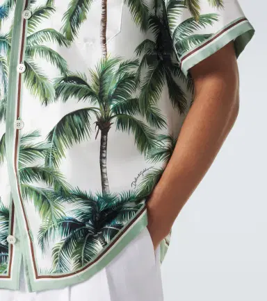 Dolce & Gabbana Printed silk twill shirt | Thumbnail 3