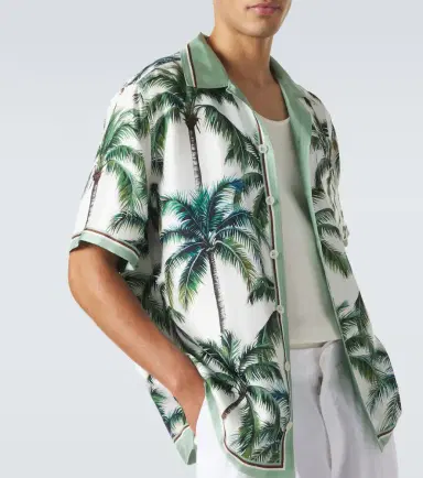 Dolce & Gabbana Printed silk twill shirt | Thumbnail 6