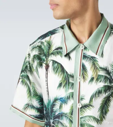 Dolce & Gabbana Printed silk twill shirt | Thumbnail 7